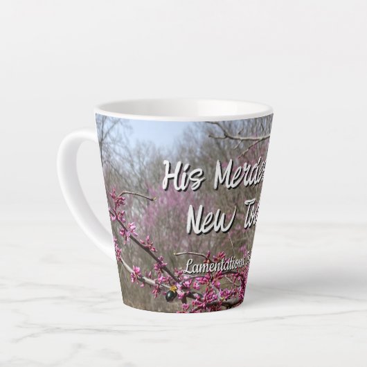 Coffee Latte Mug  His Mercies are New Today  Latte Mok (Linkerhoek)