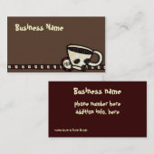 Coffee-liciuos Visitekaartje (Voorkant / Achterkant)