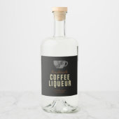 Coffee Liqueur Likeurfles Etiket (Voorkant)
