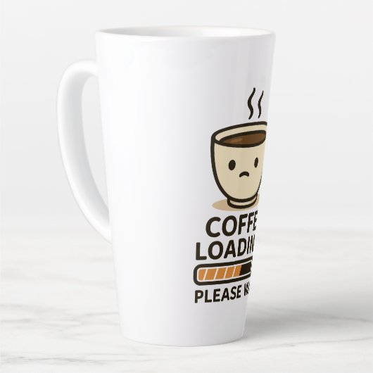 Coffee Loading Please Wait- Funny Morning Caffeine Latte Mok (Linkerhoek)