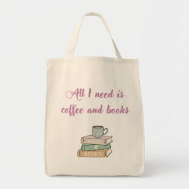 Coffee love book lover bag tote bag
