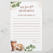 Coffee Love Brewing My Favoriete Memory-spel (Voorkant)