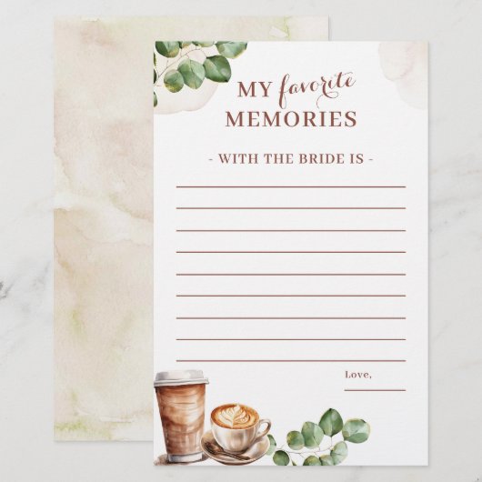 Coffee Love Brewing My Favoriete Memory-spel (Voorkant / Achterkant)