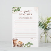 Coffee Love Brewing My Favoriete Memory-spel (Staand voorkant)