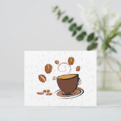 Coffee Love Briefkaart (Staand voorkant)
