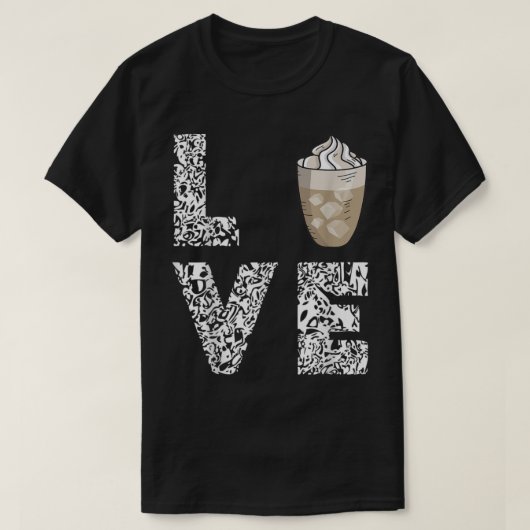 Coffee Love Coffee Foam Milk Cappuccino Caffe T-shirt (Design voorkant)