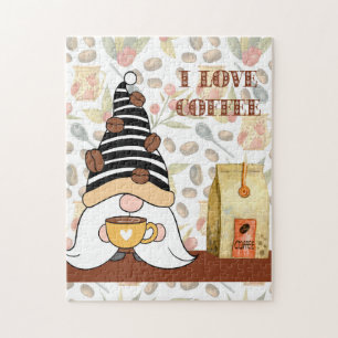 Coffee Love Gnome Puzzle Legpuzzel