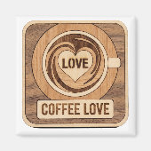 Coffee Love, Heart Magneet (Voorkant)