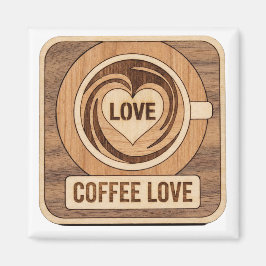 Coffee Love, Heart Magneet