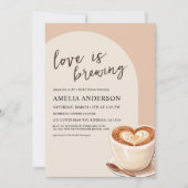 Coffee Love is Brewing Arch Vrijgezellenfeest Kaart (Voorkant)