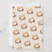 Coffee Love is Brewing Boho Chic Bruidsuitnodiging Kaart (Achterkant)