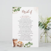 Coffee Love Is Brewing Drink Als Vrijgezellenfeest (Staand voorkant)