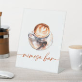 Coffee Love Is Brewing Mimosa Bar Reclamebord Met Voetstuk (Insitu)