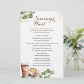 Coffee Love is Brewing Scavenger Hunt Games Kaart (Staand voorkant)