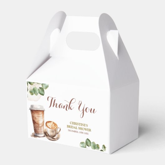 Coffee Love is Brewing Vrijgezellenfeest Favoriete Bedankdoosjes (Achterkant)