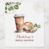 Coffee Love is Brewing Wijnetiket Wijn Etiket (Enkel label)