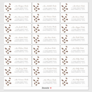 Coffee Love is brouwen douche gast Adresetiketten Sticker