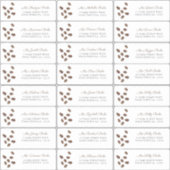 Coffee Love is brouwen douche gast Adresetiketten Sticker (Voorkant)