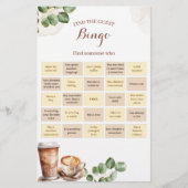 Coffee Love is het brouwen van Bingo Games Kaart (Voorkant)