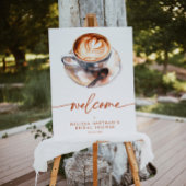 Coffee Love is het brouwen van Vrijgezellenfeest w Poster