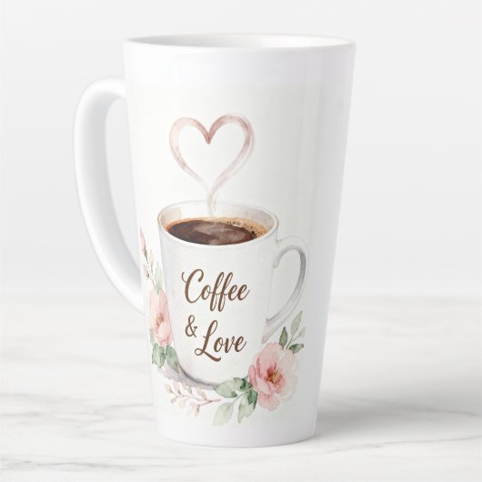 coffee & love latte mok (Linkerhoek)