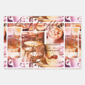 Coffee Love Sweet Romantic Paris Inpakpapier Vel (Voorkant)