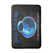 Coffee Love Typography | koffieconsumptie-eenheid Badmat (Voorkant Verticaal)