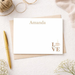 Coffee Love White en Brown Post-it® Notes