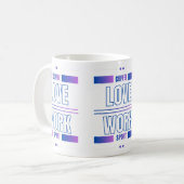 Coffee Love Work Sport – Motivational Desig Koffiemok (Voorkant links)