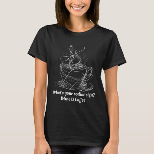 Coffee love zodiac unique botanic bros peaks cup   t-shirt (Voorkant)