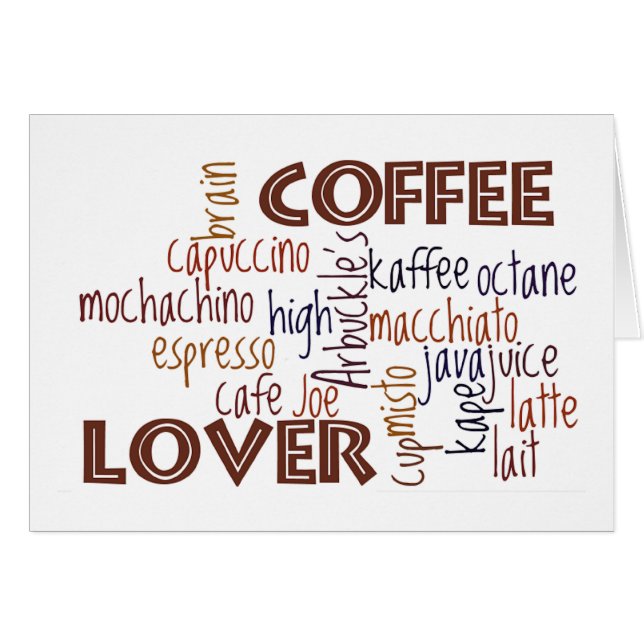 Coffee Lover (Voorkant Horizontaal)