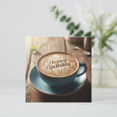 Coffee Lover birthday card  (Staand voorkant)