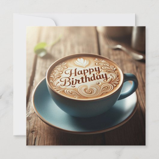 Coffee Lover birthday card  (Voorkant)