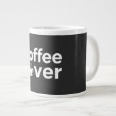 Coffee Lover Bold Typography Mug - Minimalist Blac Grote Koffiekop (Voorkant rechts)