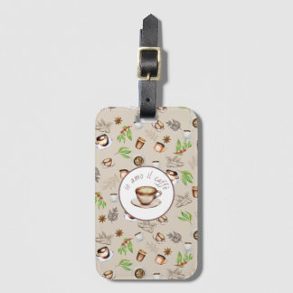 Coffee Lover Botanical "io amo il caffè" Bagagelabel