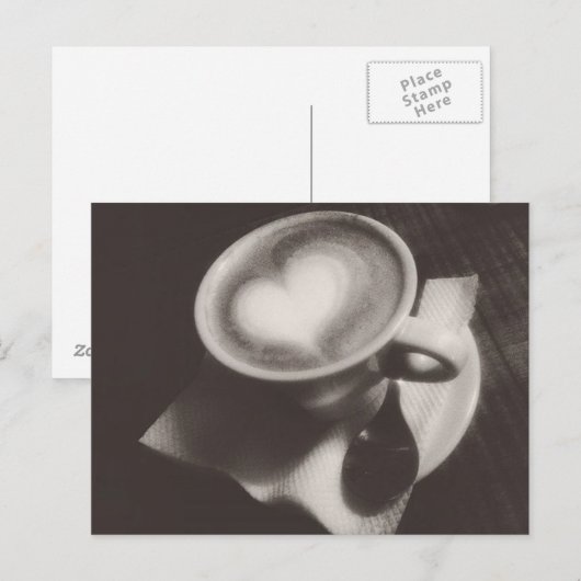 Coffee Lover briefkaart (Voorkant / Achterkant)