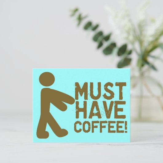 Coffee Lover Briefkaart (Staand voorkant)