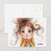 Coffee Lover Briefkaart (Voorkant / Achterkant)