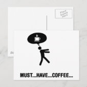 Coffee Lover Briefkaart (Voorkant / Achterkant)
