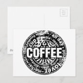 Coffee Lover Briefkaart (Voorkant / Achterkant)