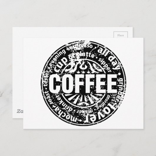 Coffee Lover Briefkaart (Voorkant / Achterkant)