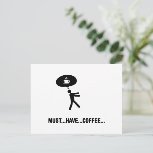 Coffee Lover Briefkaart (Staand voorkant)