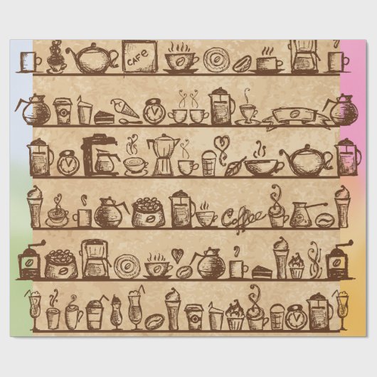 Coffee Lover Cadeaupapier (Vlak)