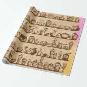 Coffee Lover Cadeaupapier (Uitgerold)