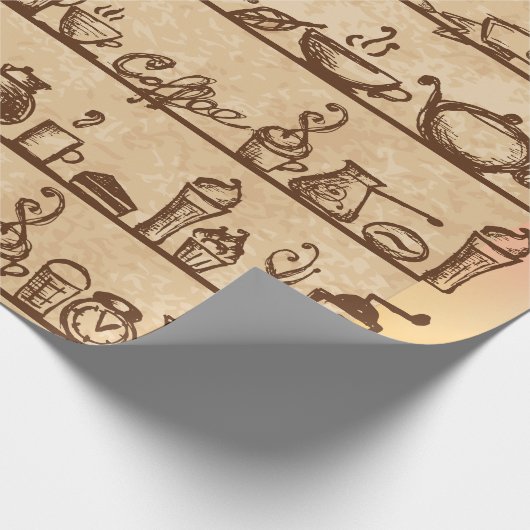 Coffee Lover Cadeaupapier (Hoek)