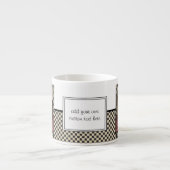 Coffee Lover Café gepersonaliseerd Espresso Kop (Voorkant)
