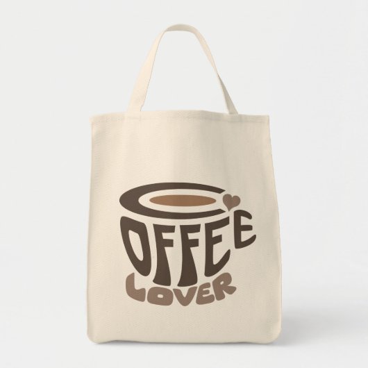 Coffee Lover Canvas tas (Voorkant)