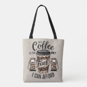 Coffee Lover Canvas tas (Achterkant)