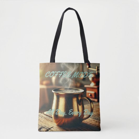 Coffee Lover Canvas tas All-Over Print Stijl (Voorkant)