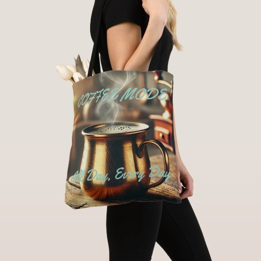 Coffee Lover Canvas tas All-Over Print Stijl (Dichtbij)
